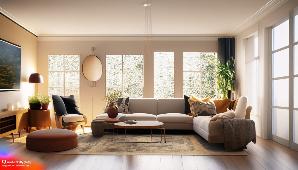 Firefly an image showcasing a neutral colored living space that allows tenants to envision their per